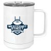 15 oz. White Vacuum Insulated Mug w/Slider Lid Thumbnail