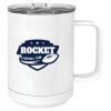 15 oz. White Vacuum Insulated Mug w/Slider Lid Thumbnail