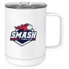 15 oz. White Vacuum Insulated Mug w/Slider Lid Thumbnail