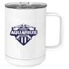 15 oz. White Vacuum Insulated Mug w/Slider Lid Thumbnail