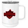 15 oz. White Vacuum Insulated Mug w/Slider Lid Thumbnail
