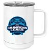 15 oz. White Vacuum Insulated Mug w/Slider Lid Thumbnail