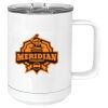 15 oz. White Vacuum Insulated Mug w/Slider Lid Thumbnail