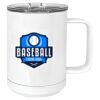 15 oz. White Vacuum Insulated Mug w/Slider Lid Thumbnail