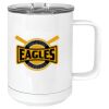 15 oz. White Vacuum Insulated Mug w/Slider Lid Thumbnail