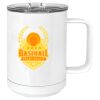 15 oz. White Vacuum Insulated Mug w/Slider Lid Thumbnail