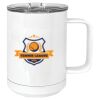 15 oz. White Vacuum Insulated Mug w/Slider Lid Thumbnail