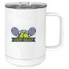 15 oz. White Vacuum Insulated Mug w/Slider Lid Thumbnail