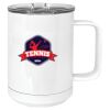 15 oz. White Vacuum Insulated Mug w/Slider Lid Thumbnail