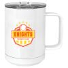 15 oz. White Vacuum Insulated Mug w/Slider Lid Thumbnail