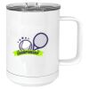 15 oz. White Vacuum Insulated Mug w/Slider Lid Thumbnail