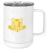 15 oz. White Vacuum Insulated Mug w/Slider Lid Thumbnail
