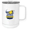 15 oz. White Vacuum Insulated Mug w/Slider Lid Thumbnail