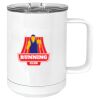 15 oz. White Vacuum Insulated Mug w/Slider Lid Thumbnail