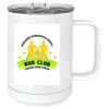 15 oz. White Vacuum Insulated Mug w/Slider Lid Thumbnail