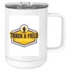 15 oz. White Vacuum Insulated Mug w/Slider Lid Thumbnail