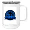 15 oz. White Vacuum Insulated Mug w/Slider Lid Thumbnail