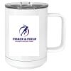 15 oz. White Vacuum Insulated Mug w/Slider Lid Thumbnail