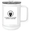 15 oz. White Vacuum Insulated Mug w/Slider Lid Thumbnail