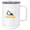 15 oz. White Vacuum Insulated Mug w/Slider Lid Thumbnail