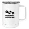 15 oz. White Vacuum Insulated Mug w/Slider Lid Thumbnail