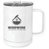 15 oz. White Vacuum Insulated Mug w/Slider Lid Thumbnail