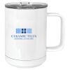 15 oz. White Vacuum Insulated Mug w/Slider Lid Thumbnail