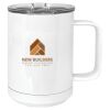 15 oz. White Vacuum Insulated Mug w/Slider Lid Thumbnail