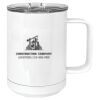 15 oz. White Vacuum Insulated Mug w/Slider Lid Thumbnail