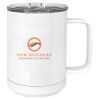 15 oz. White Vacuum Insulated Mug w/Slider Lid Thumbnail