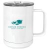 15 oz. White Vacuum Insulated Mug w/Slider Lid Thumbnail