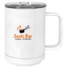 15 oz. White Vacuum Insulated Mug w/Slider Lid Thumbnail