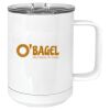 15 oz. White Vacuum Insulated Mug w/Slider Lid Thumbnail