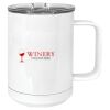 15 oz. White Vacuum Insulated Mug w/Slider Lid Thumbnail