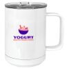 15 oz. White Vacuum Insulated Mug w/Slider Lid Thumbnail