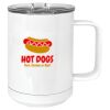 15 oz. White Vacuum Insulated Mug w/Slider Lid Thumbnail