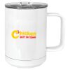 15 oz. White Vacuum Insulated Mug w/Slider Lid Thumbnail