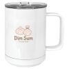 15 oz. White Vacuum Insulated Mug w/Slider Lid Thumbnail