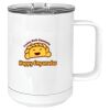 15 oz. White Vacuum Insulated Mug w/Slider Lid Thumbnail