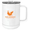 15 oz. White Vacuum Insulated Mug w/Slider Lid Thumbnail
