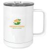 15 oz. White Vacuum Insulated Mug w/Slider Lid Thumbnail