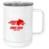 15 oz. White Vacuum Insulated Mug w/Slider Lid Thumbnail