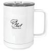15 oz. White Vacuum Insulated Mug w/Slider Lid Thumbnail