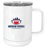 15 oz. White Vacuum Insulated Mug w/Slider Lid Thumbnail