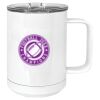 15 oz. White Vacuum Insulated Mug w/Slider Lid Thumbnail