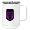 15 oz. White Vacuum Insulated Mug w/Slider Lid Thumbnail