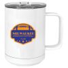 15 oz. White Vacuum Insulated Mug w/Slider Lid Thumbnail