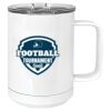 15 oz. White Vacuum Insulated Mug w/Slider Lid Thumbnail
