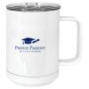 15 oz. White Vacuum Insulated Mug w/Slider Lid Thumbnail