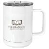 15 oz. White Vacuum Insulated Mug w/Slider Lid Thumbnail